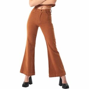 ROLLA'S Women’s Tan Cord Eastcoast High Rise Flare Size 26 Color: Chestnut